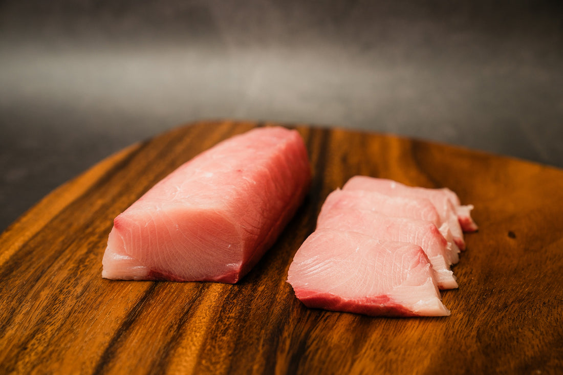 Fresh Kumamoto hamachi yellowtail, Ahi Club