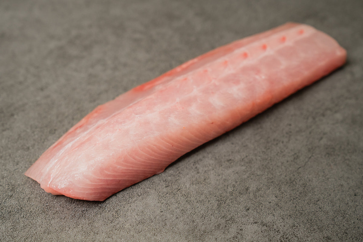 Fresh ocean-raised kanpachi amberjack, Ahi Club