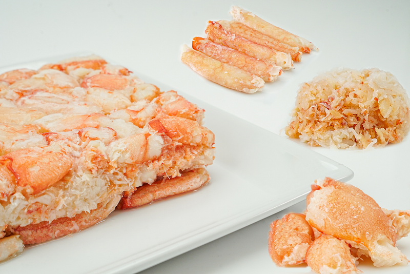 Hawaiian deep sea crab and prawns
