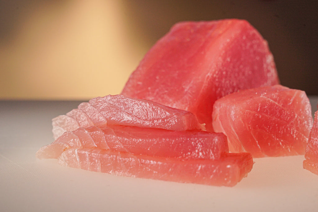 Hawaiian opah moonfish sashimi cut, The Ahi Club