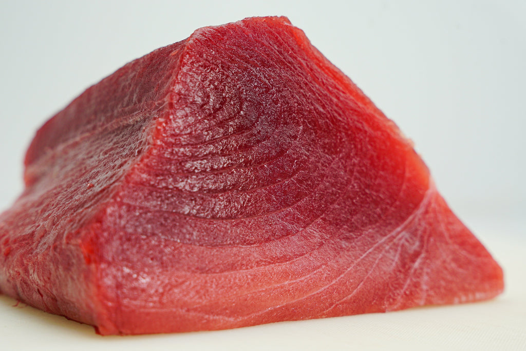 Hawaiian bigeye ahi red sashimi cut, The Ahi Club