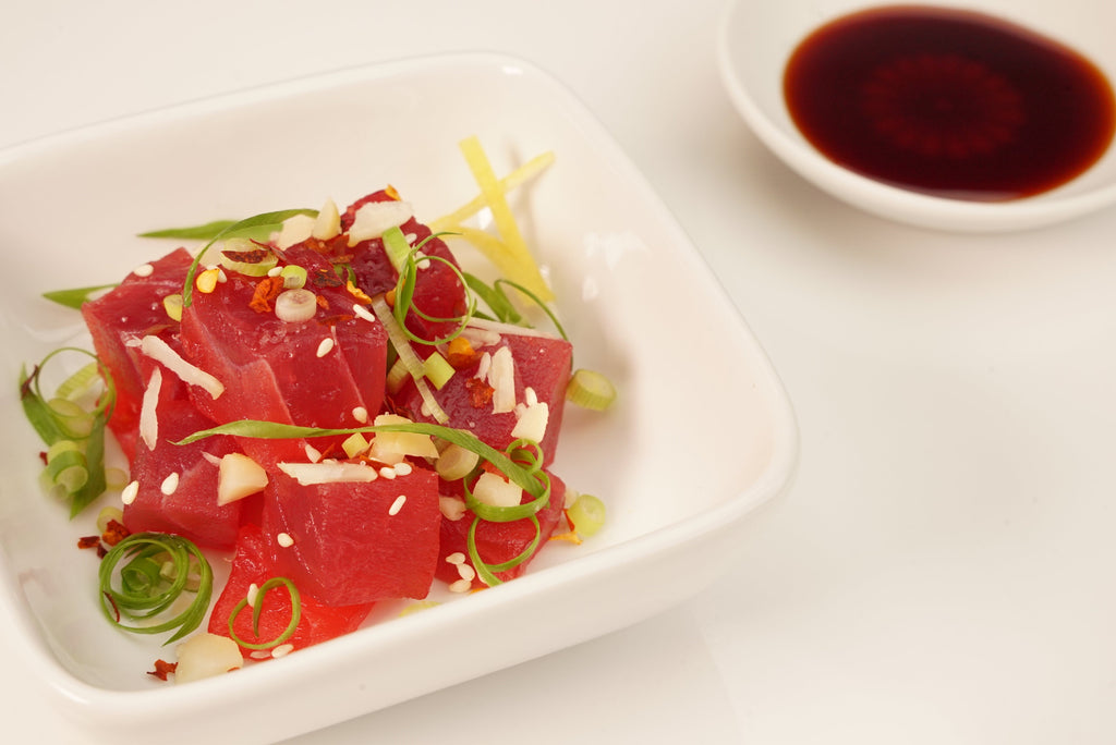 Hawaiian bigeye ahi red sashimi cut, The Ahi Club