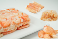 Red deep sea sweet crab meat, The Ahi Club