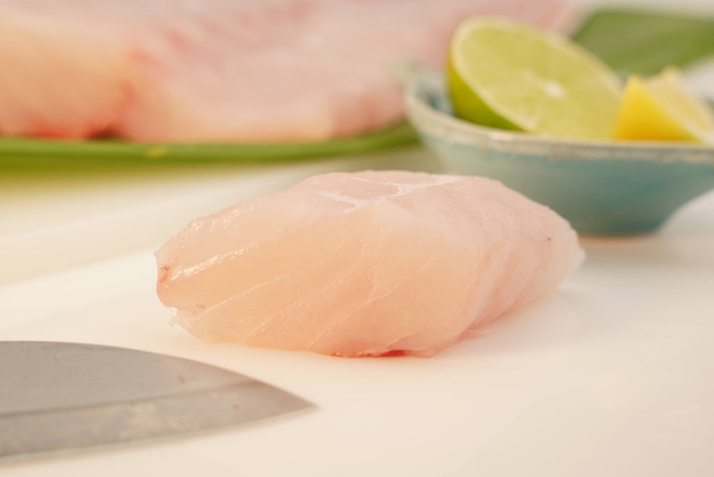 Hapuka sea bass sashimi cut, The Ahi Club