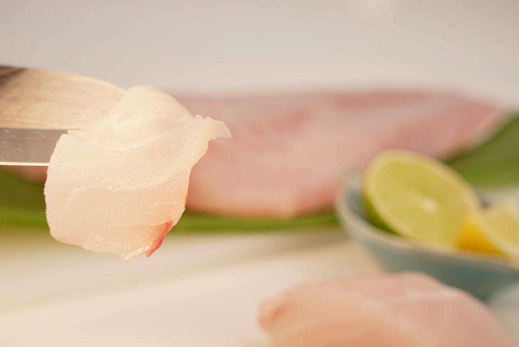 Hapuka sea bass sashimi cut, The Ahi Club