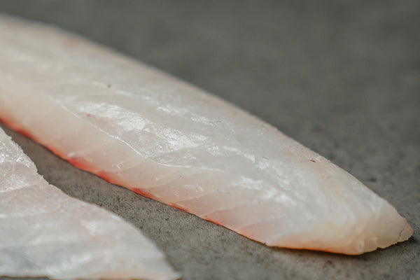 Madai red sea bream sashimi cut, Ahi Club